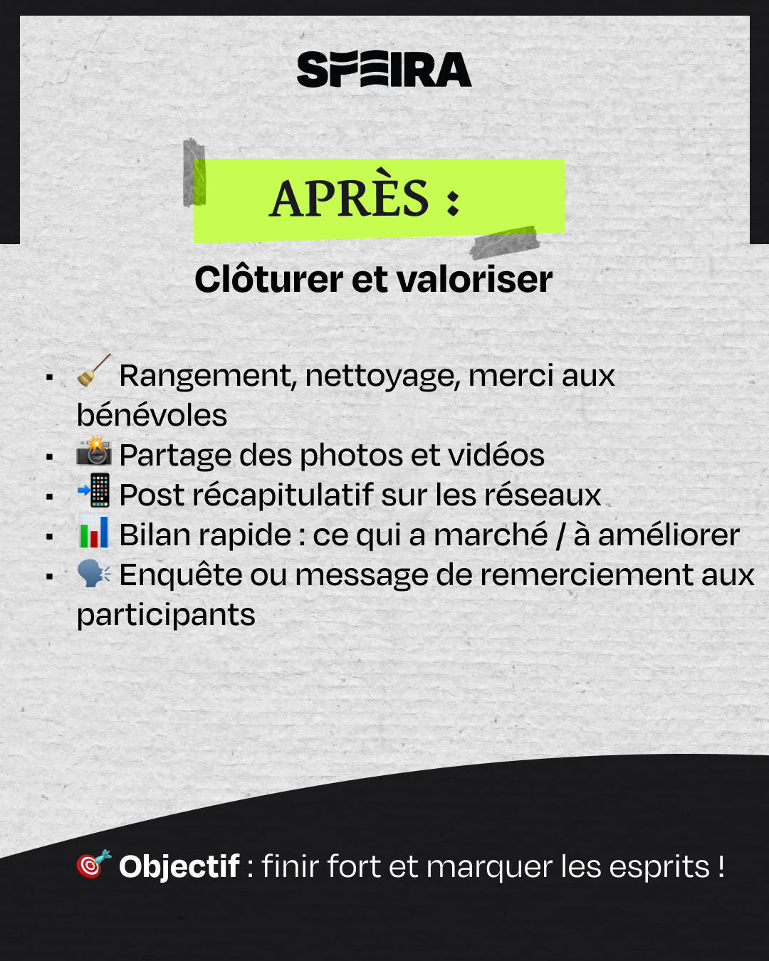 L'après événement
